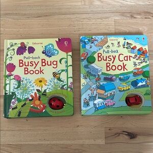 Usborn Pull-back Busy Car & Busy Bug Books